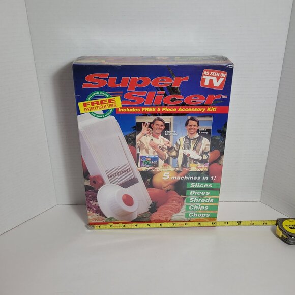 As Seen On TV Super Slicer 5 Machines In 1 Slices Dices Shreds Chips Chops New - Picture 6 of 7